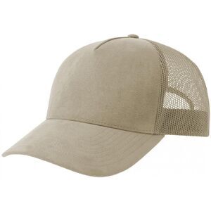 Atlantis Unisex Adult Rapper 5 Panel Suede Sustainable Trucker Cap / Stone